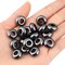 Natural Gemstone Beads for Jewelry Making, Rondelle Large Hole Loose Beads Pack of 15,Hematite(8x14 mm)